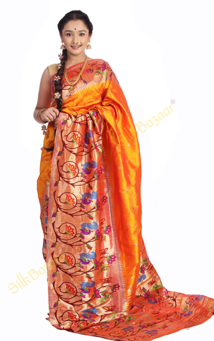 paithani sarees mughal silk bazaar